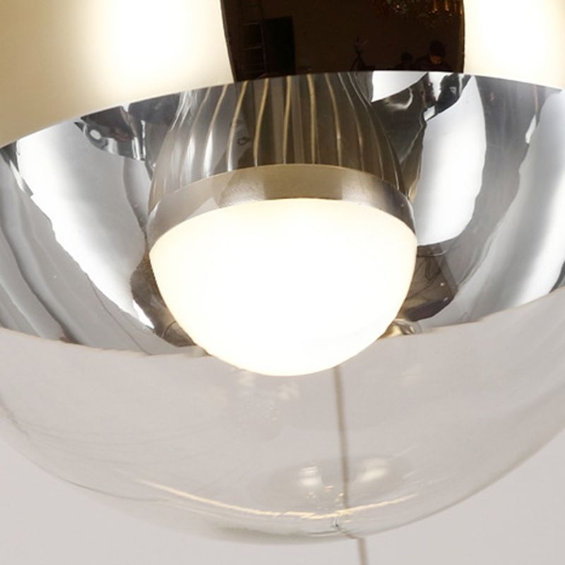 Spiegelglas hängender leichter Globus Schatten moderner Anhänger Licht für Wohnzimmer