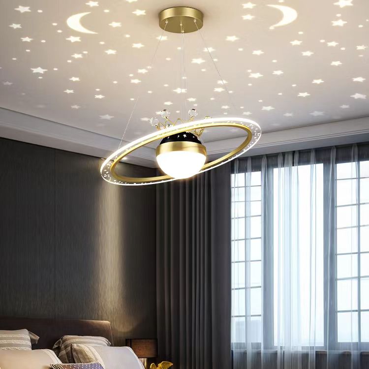 Ring Shade Metal Kroonluchter Lichten Modern 2- Lichte kroonluchter verlichtingsarmaturen