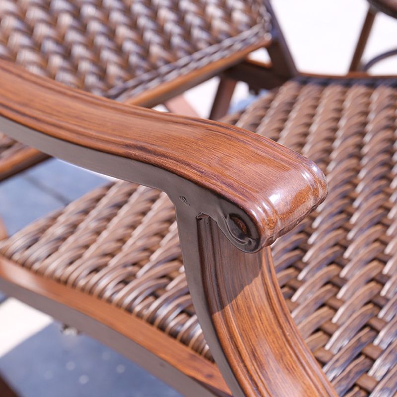 Vintage Style Wood Simple Rocking Chair Lounge Leisure Lazy Chair for Balcony