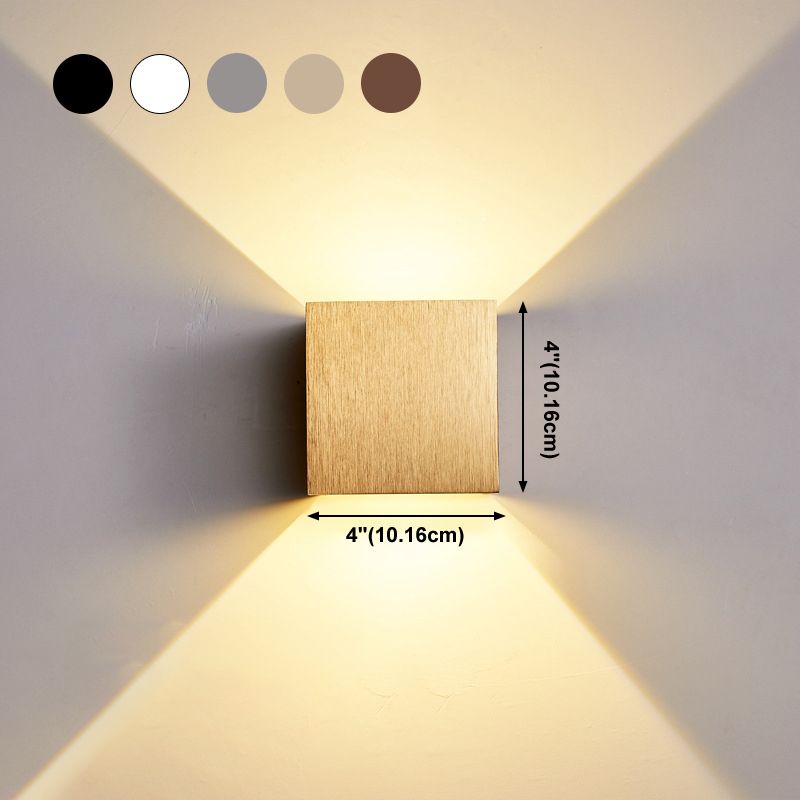 Moderner Stil Aluminium Wandleuchte 2 Lichter Wandleuchten für Wohnzimmer