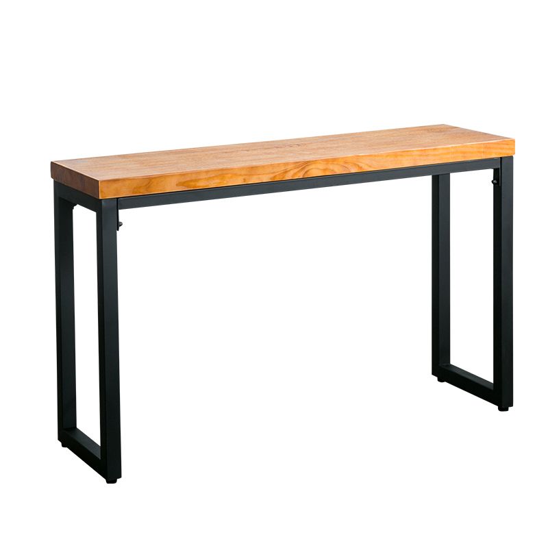 Mid-Century Modern Wood Accent Table Rectangle Console Sofa Table for Hall