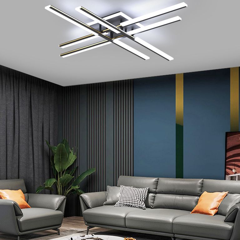 Plafonnier Spoutnik à 4 lumières, nouveau plafonnier moderne en aluminium pour chambre à coucher