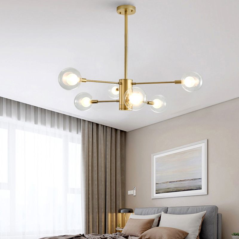 Gold Branch Chandelier Contemporary Chandeliers Glass Multi Lights Chandelier Lamp