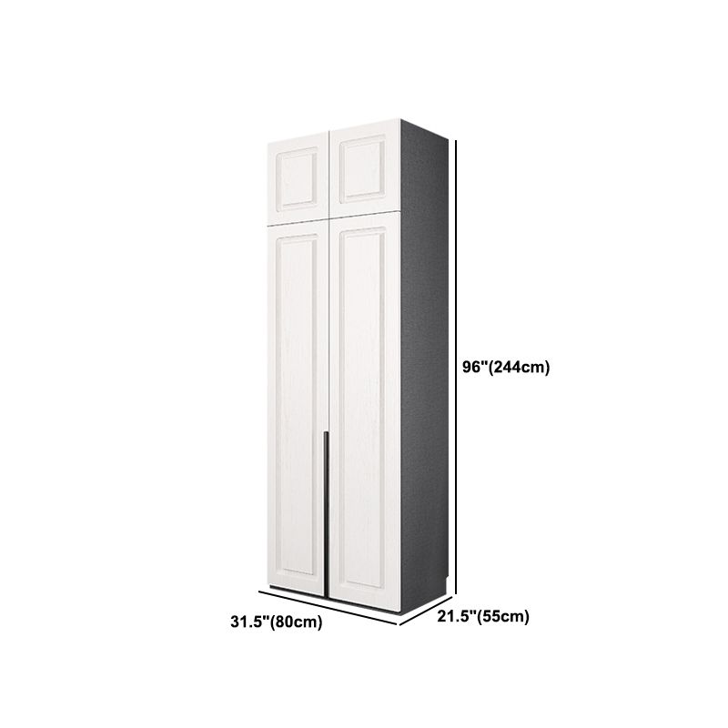 Modern Style Wooden Wardrobe Soft Close Door Wardrobe Closet with Drawer