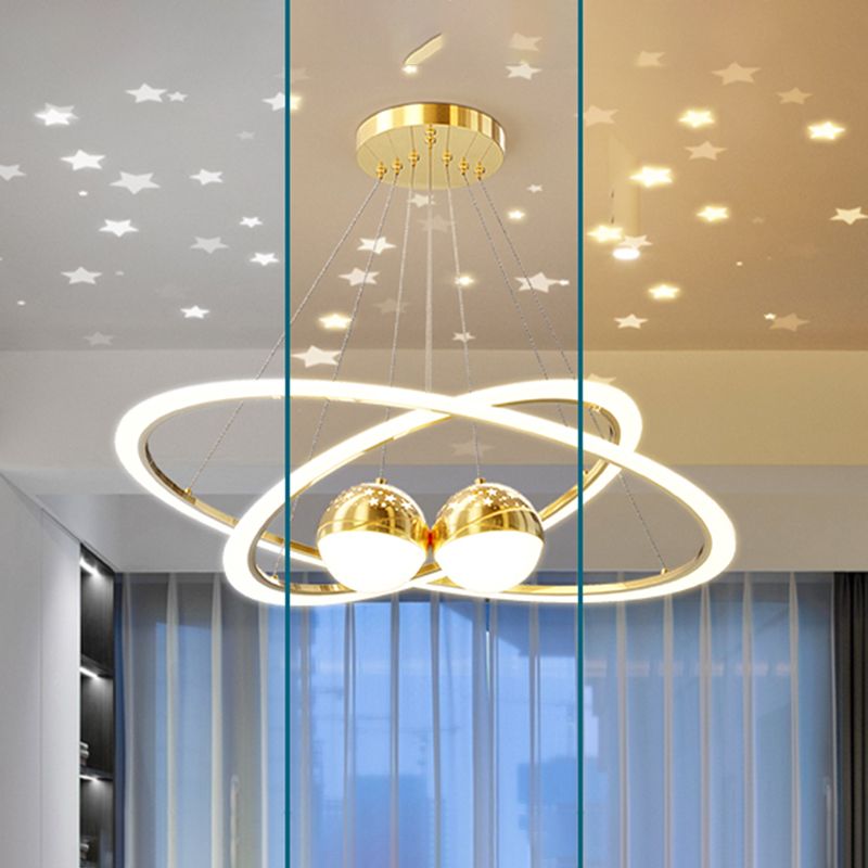 Luz nórdica moderna Luz LED LED LED LEDELIER para el comedor Rala de estar de dormitorio