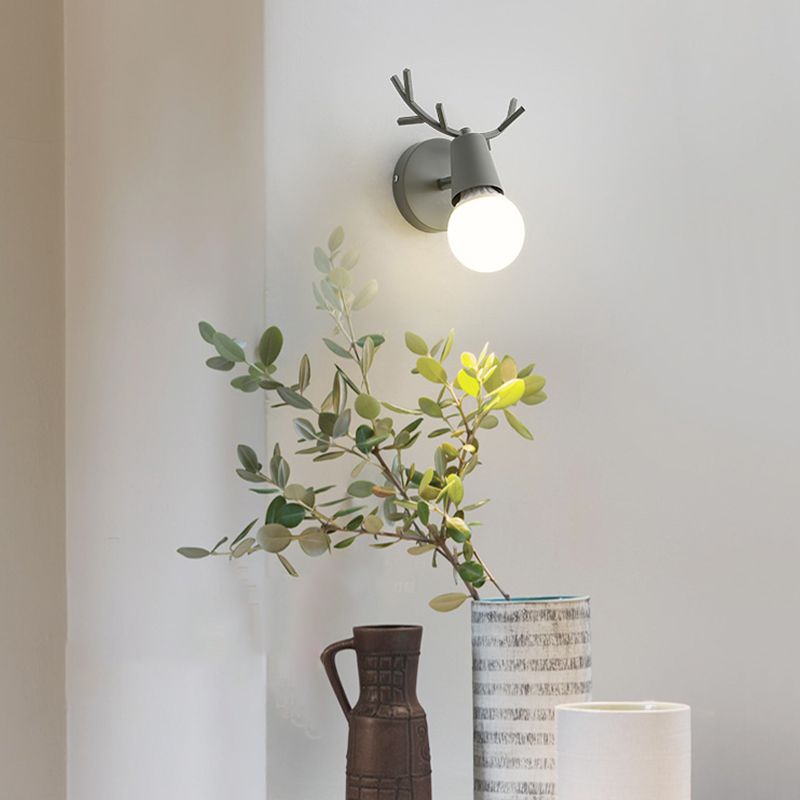 Macarons modernos de pared de metal únicos Luz de pared de 1 luces