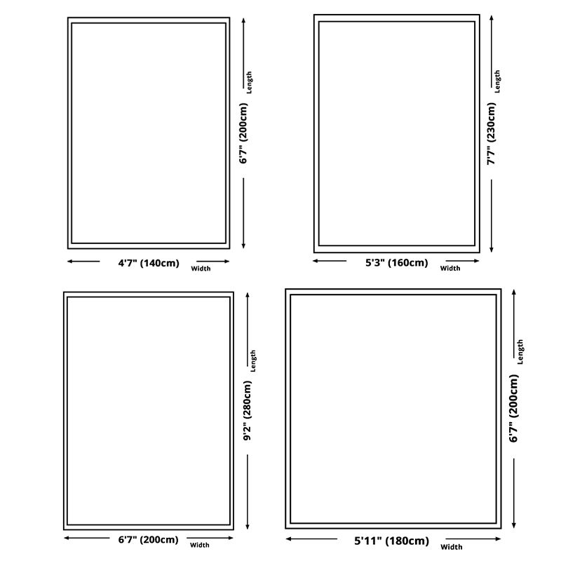 Aesthetic Simplicity Contemporary Rug Trendy Geometric Pattern Rug Polyester Friendly Washable Carpet for Living Room