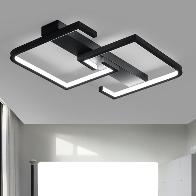 Lineare Eisen-Unterputzleuchte im modernen Stil für das Wohnzimmer