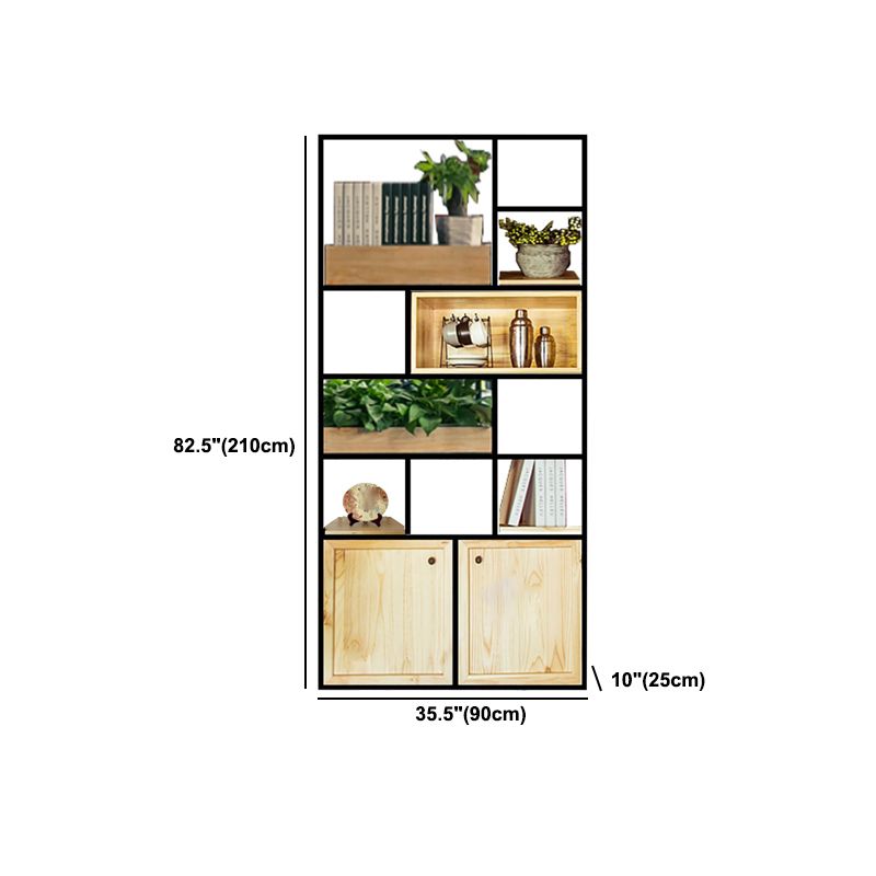 Mid-Century Modern Wine Bottle Rack Rubberwood Freestanding Wine Bottle Holder