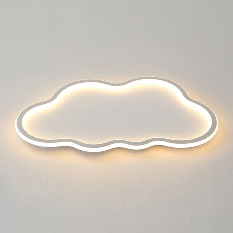 Plafoniera da incasso a forma di nuvola in metallo LED vicino alla lampada da soffitto per camera da letto