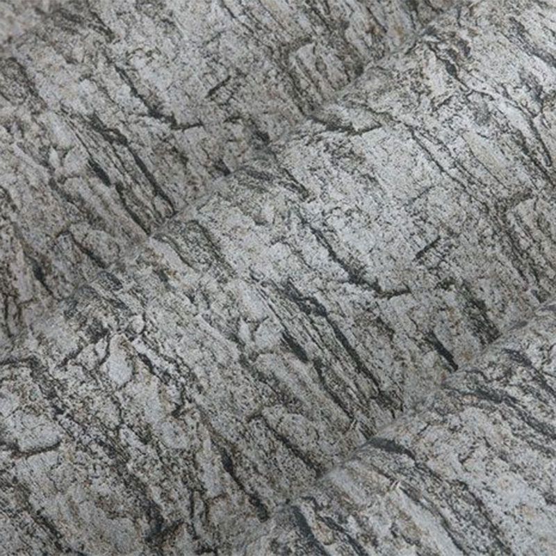Dark Color Bark Wallpaper 33'L x 20.5"W Vinyl Stain-Resistant Stem Wall Decor