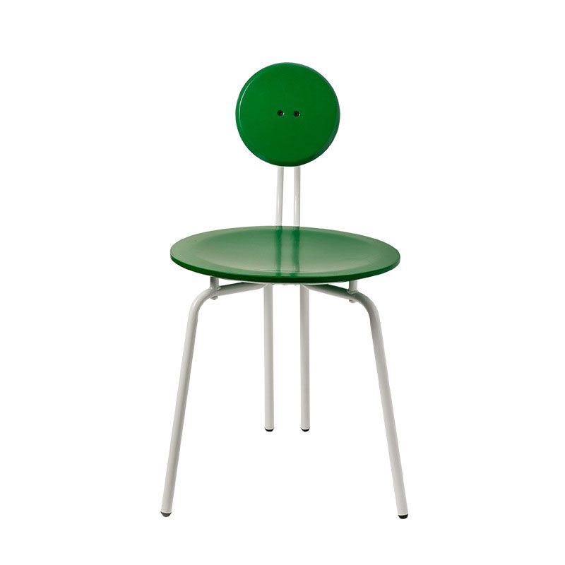 Modern Armless Dining Chair Metal Frame Open Back Dining Chair for Dining Room