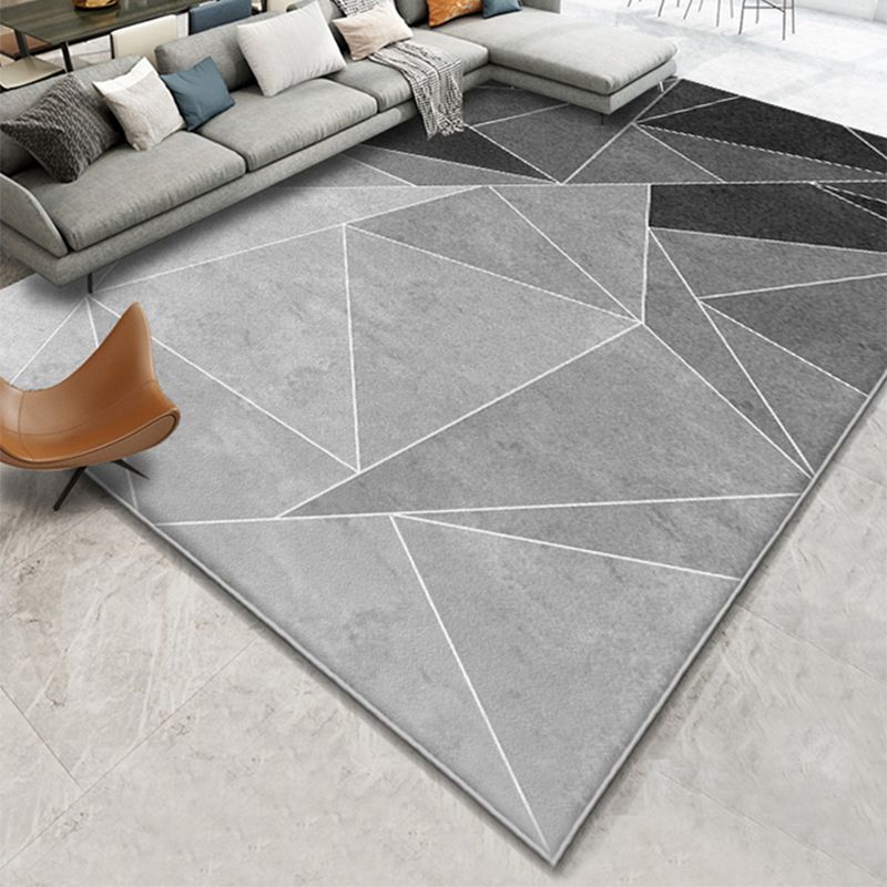 Comfort Multicolor 3D Triangle Trug Polyester Minimalisme Rug kleurbestendige huisdiervriendelijke niet-slip achteruitgang binnen tapijt voor hotel