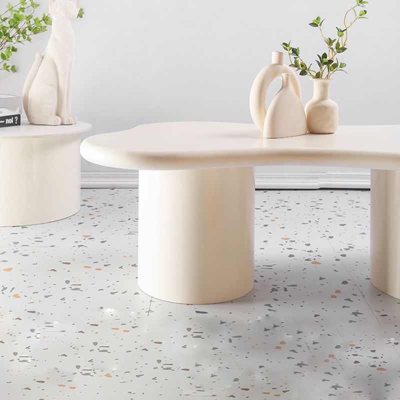 15.75" Tall Scandinavian Style Coffee Cocktail Table Solid Wood Coffee Table