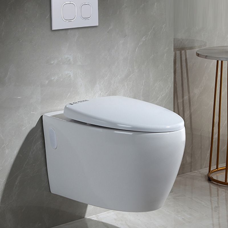 Contemporary Wall Mount Toilet Bowl White Seat Included Urine Toilet for Bathroom
