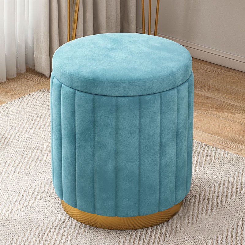 Grey Round Pouf Gorgeous Stain Resistant Pouf for Living Room