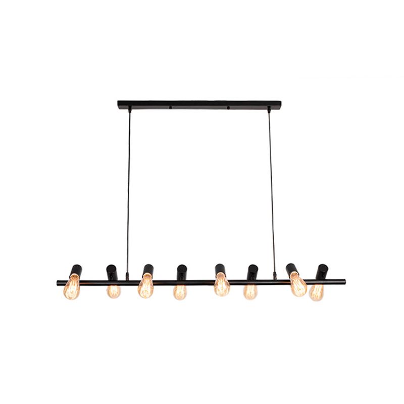 Adjustable Length Hanging Lamp Post-Modern Style Metal Island Light for Kitchen