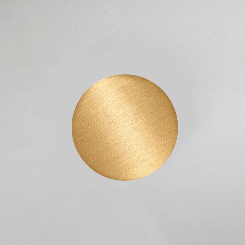 Modern Minimalist LED Wall Light Metal Circular Wall Lamp for Living Room