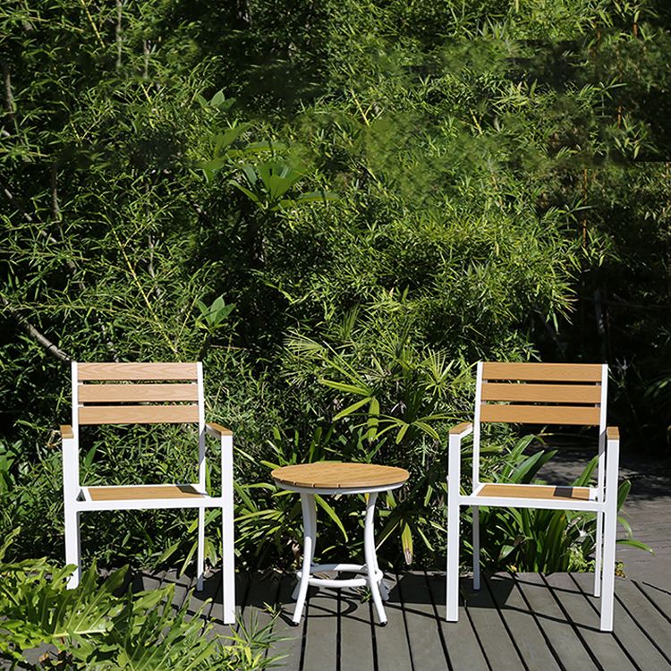 Industrial Dining Side Chair/Dining Armchair with Aluminum Base