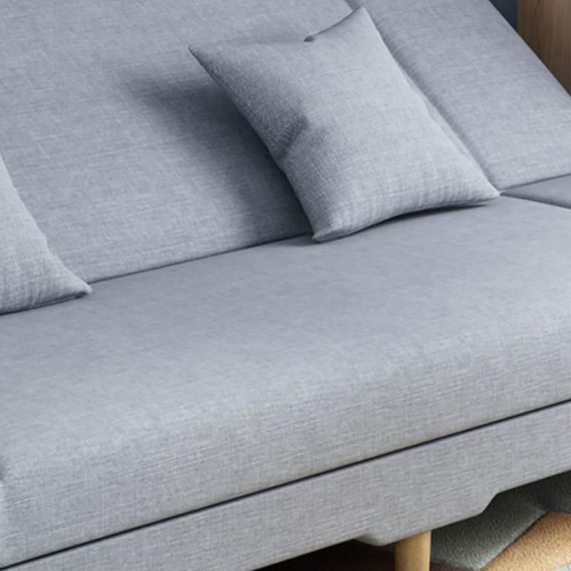 Scandinavian Convertible Sleeper Sofa 31.5" High Armless Settee