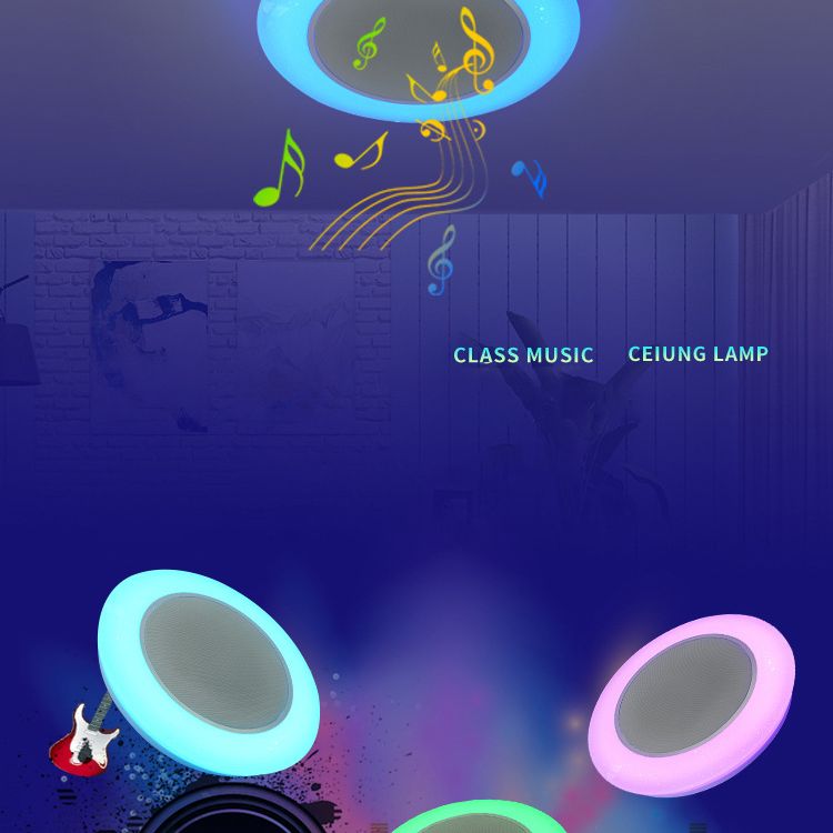 Flush Mount Ceiling Fixture LED Light Smart Mobile Phone Control Indoor Bedroom Light