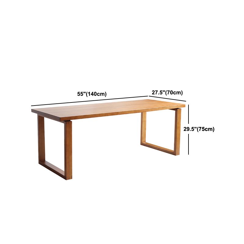 Modern Natural Dining Set 1/2/3/5 Pieces Rectangle Indoor Solid Wood Dinette Set