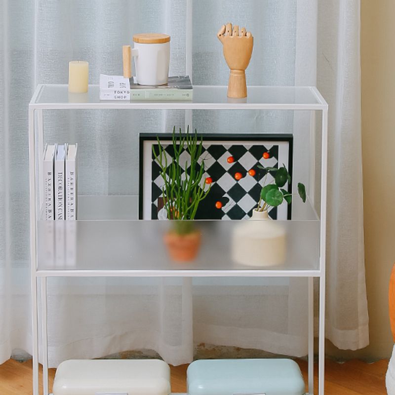 10" Wide Contemporary Shelf Bookcase Acrylic Open Back Bookcase