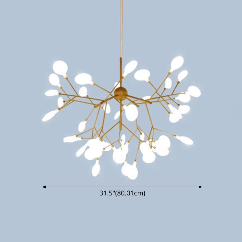 Metal Branches Ceiling Pendant Light Contemporary Style LED Suspended Lighting Fixture