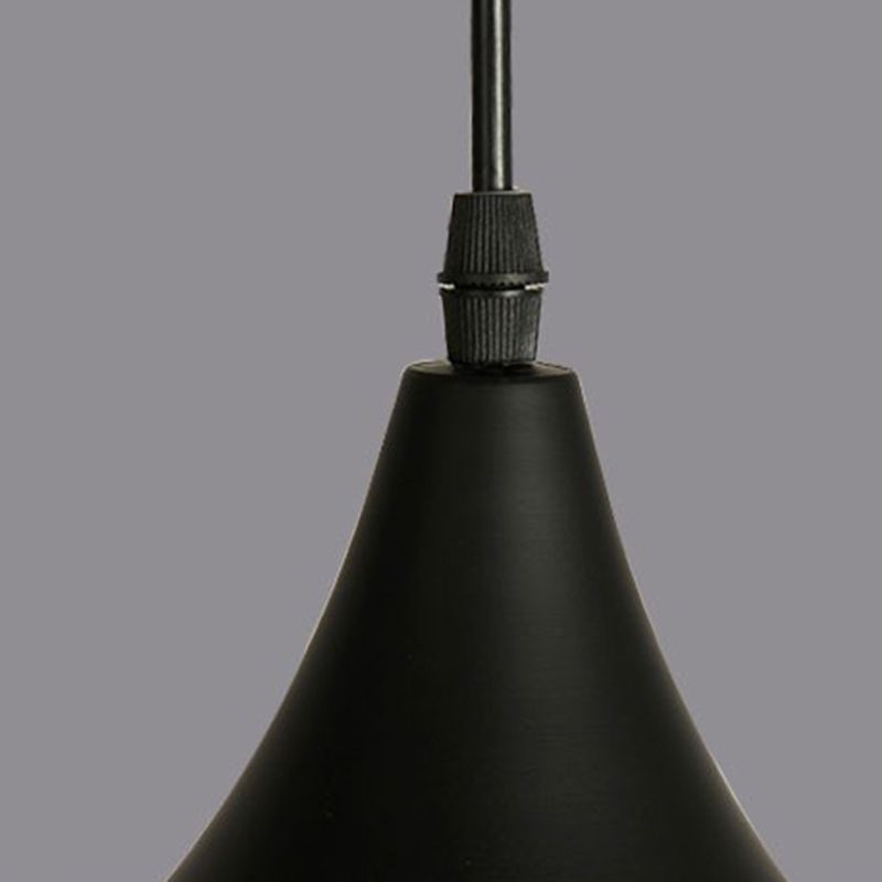 Macaron Teardrop Shade Hanging Light, Nordic Metal 1-Light Pendant Lighting for Living Room