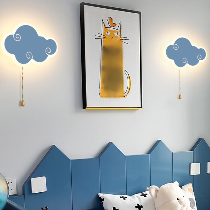 Accesorios de iluminación de la pared de la nube Metal de estilo moderno 1 Lámparas de pared de luz