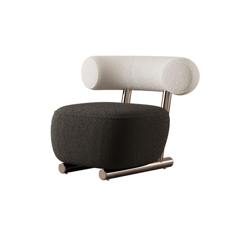 Wool Armless Chair with Tight Back 36.61" Wide Chair for Living Room