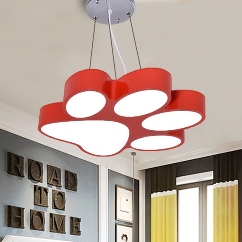 Doggy Paw Bathroom Pender lampe acrylique Cartoon LED Hanging Light