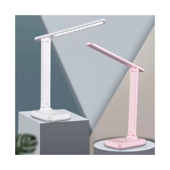 Lampada da tavolo a LED dimmerabile moderna in stile minimalista Lampada da tavolo in plastica a 1 luce per studio