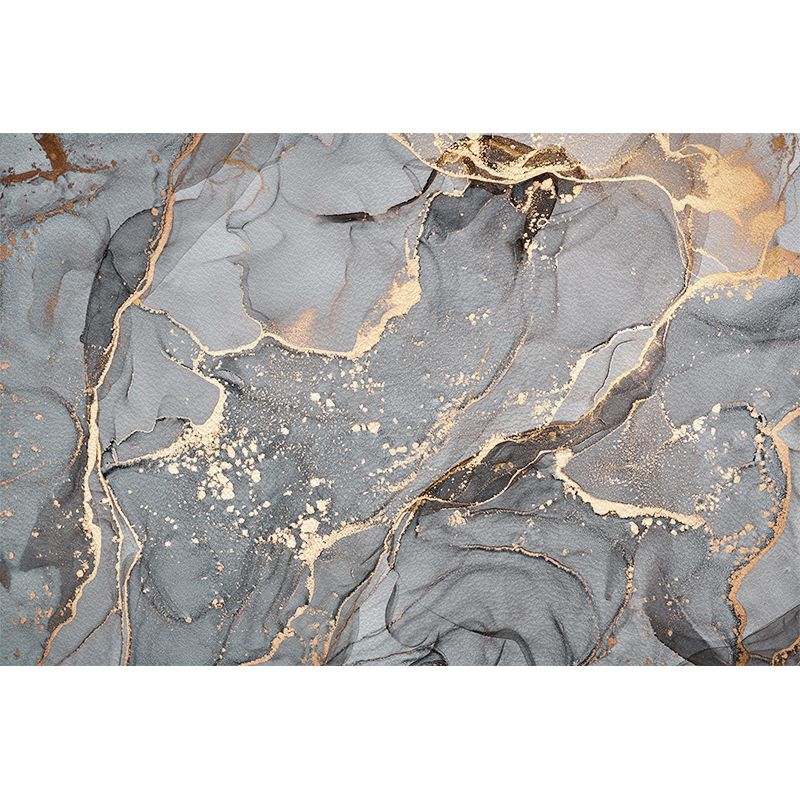 Color Mixed Simplicity Area Carpet Polyester Marbling Print Indoor Rug Anti-Slip Backing Carpet for Living Room