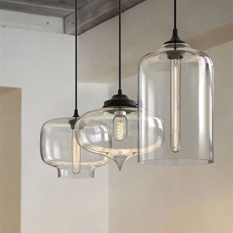 Modern Style Hanging Light Creative Glass Shade Pendant Lighting Fixture