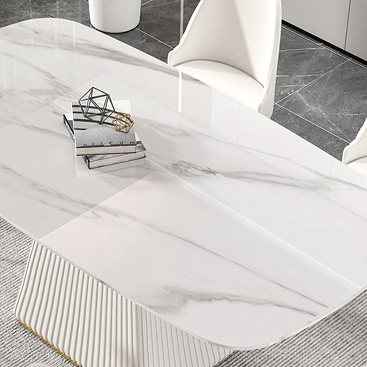 Nordic 1/2/5/7 Pieces White Dining Set Sintered Stone Dining Furniture Set /Separate Items