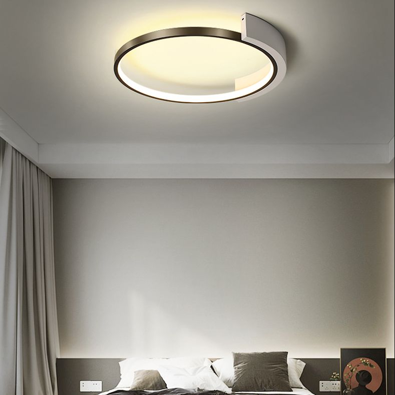 Arch-ronde Mount Light Fixtures Metal Modern Simplicity Flush Ceiling Light Fixtures for Bedroom