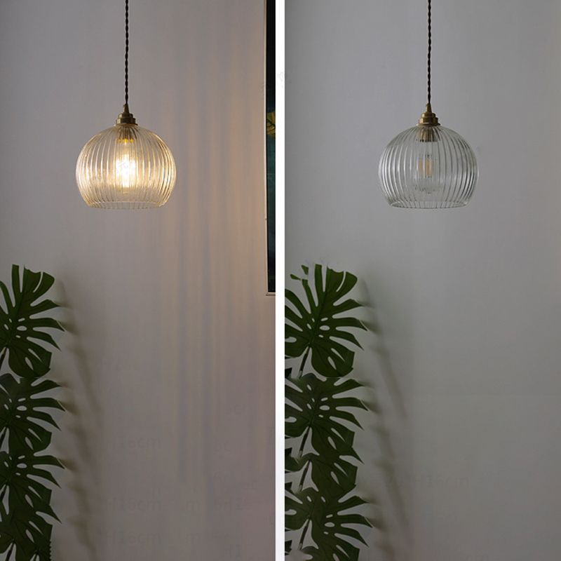 Zeitgenössische einfache Ein leichte Glasschale Esszimmer Schlafzimmer Anhänger Beleuchtung