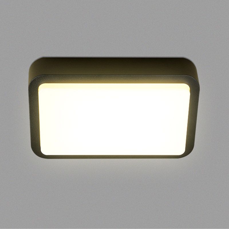 Lampe de plafond imperméable à l'ombre en plastique de lumière affleurante géométrique pour le balcon de cour