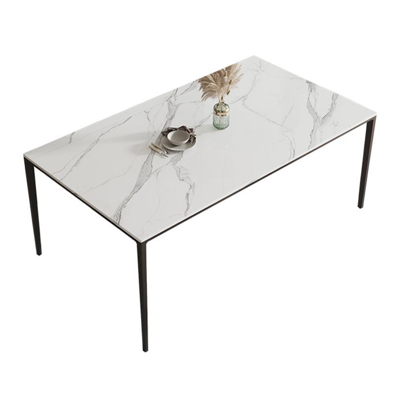 Dining Room Dinner Kitchen Table Rectangle 4 Legs Dining Table