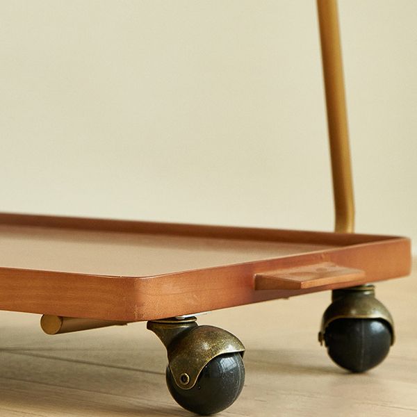 Modernistic End Slide Table Living Room Rectangular with Storage Solid Wood