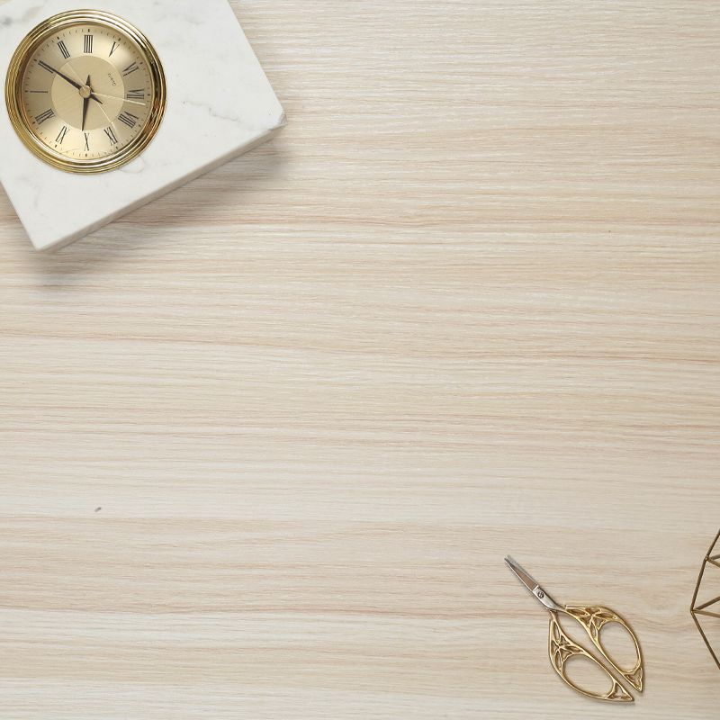 Beige Industrial Style Wallpaper Roll 10' L x 23.5" W Wood Wall Covering for Bedroom