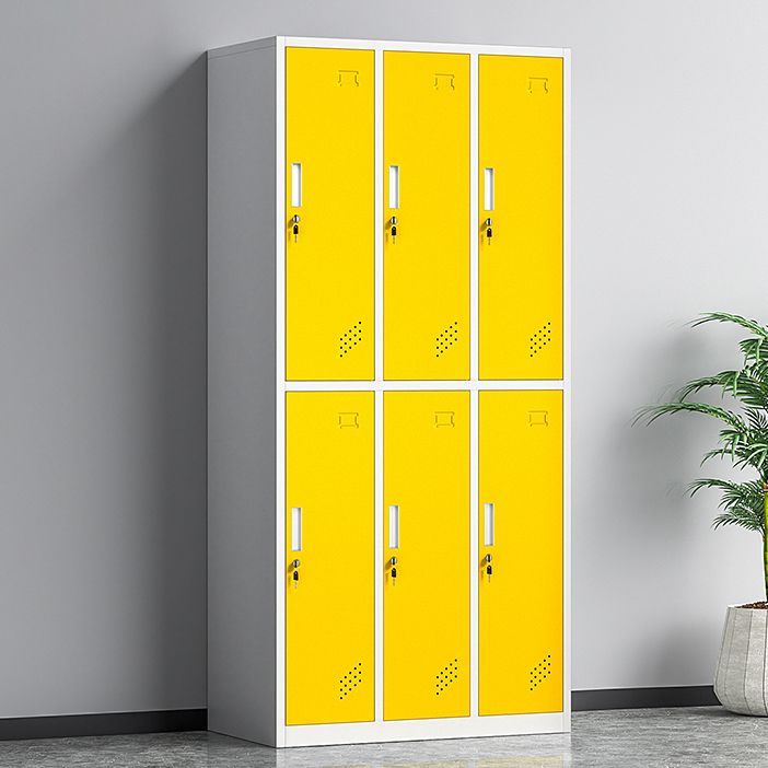 Contemporary Steel Storage Cabinet Non-Hanging Wardrobe Armoire