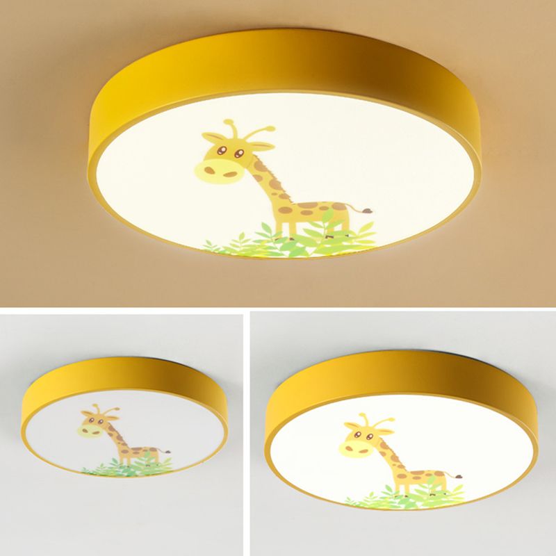 Cartoon disc encastré plafonnier métal encastré chambre plafonnier