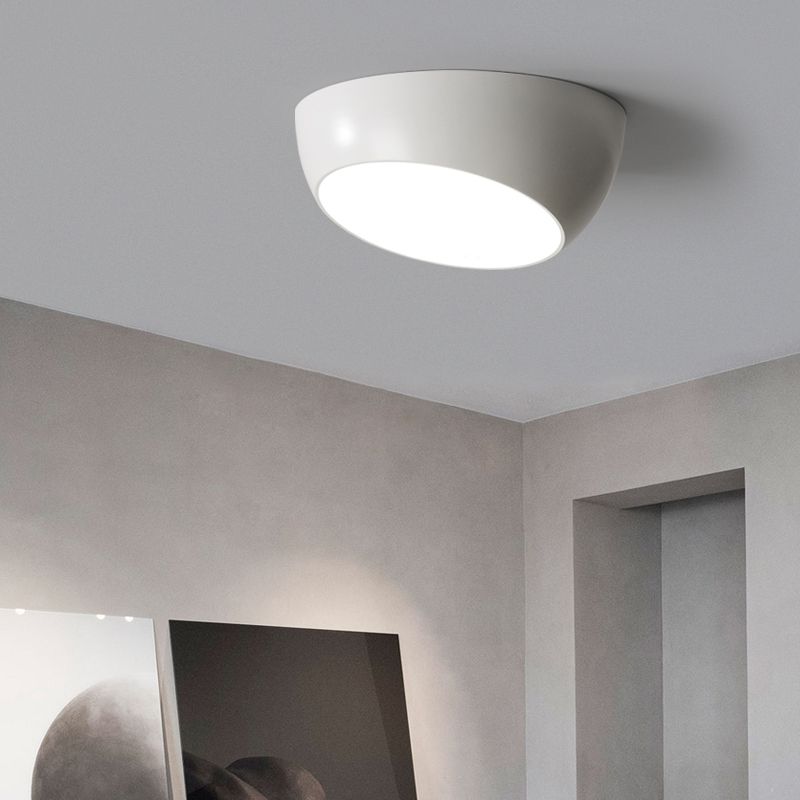 Plafonnier en forme de géométrie de style moderne, plafonnier à 1 lumière en métal