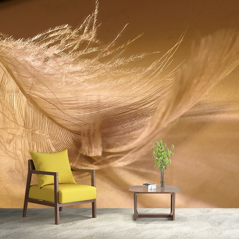 Modern Style Mural Wallpaper Feather Photography Indoor Wall Mural