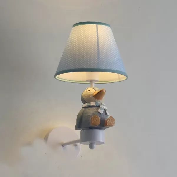 Mooi dierenmuurlicht met taps toelopende schaduw houten 1 kop sconce licht voor gangfoyer