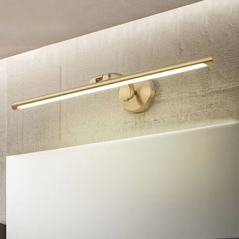 Geometric Vanity Lighting Modern Style Metal Multi Lights Vanity Wall Sconce in Gold