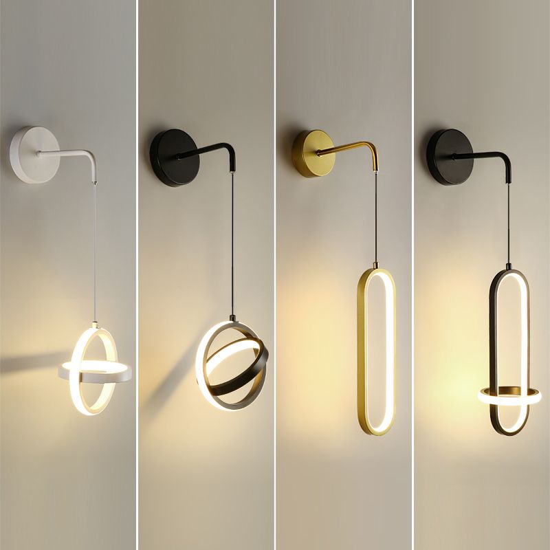 Circlings Luz montada en la pared Minimalista Metal Bundside Led Pared colgante Luz