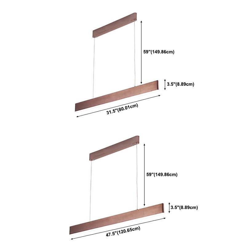 Rettangolo isola lampada moderna cucina illuminazione isola metallo 1 luci dell'isola luminosa
